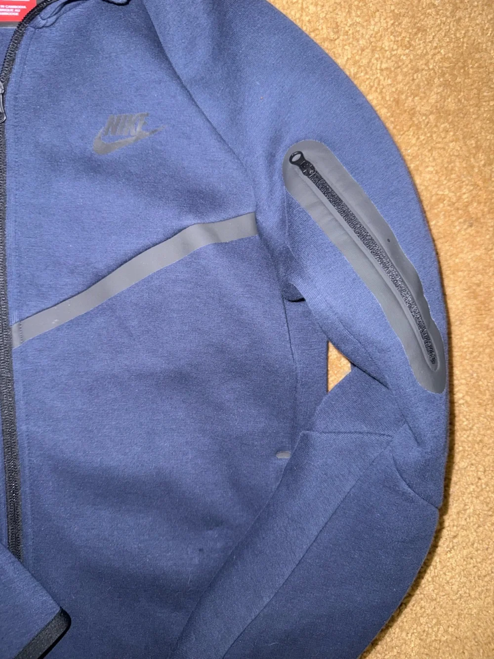 Nike Navy Lightweight Full-Zip Hooded Jacket